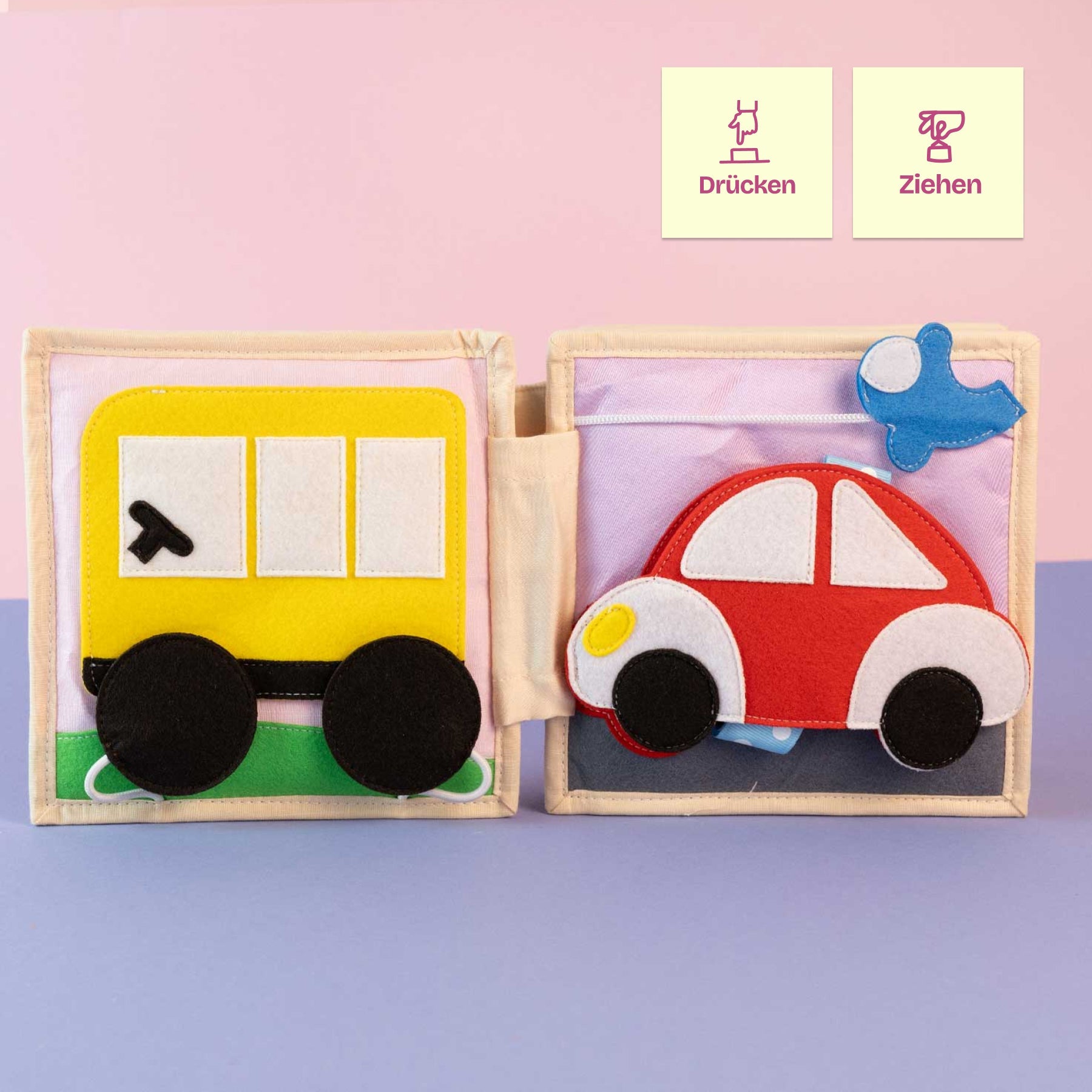 Aeroplane - 6 Pages Mini Quiet Book