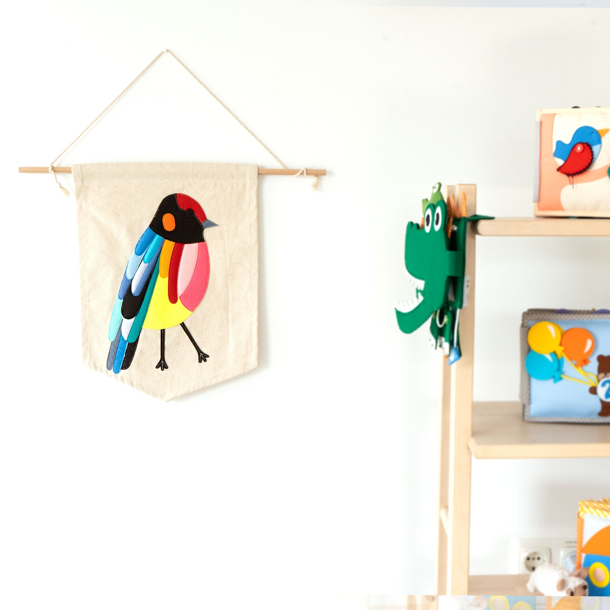 Colorful Bird Tapestry