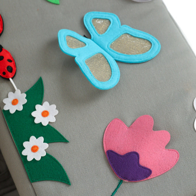 Activity cushions bee and butterfly