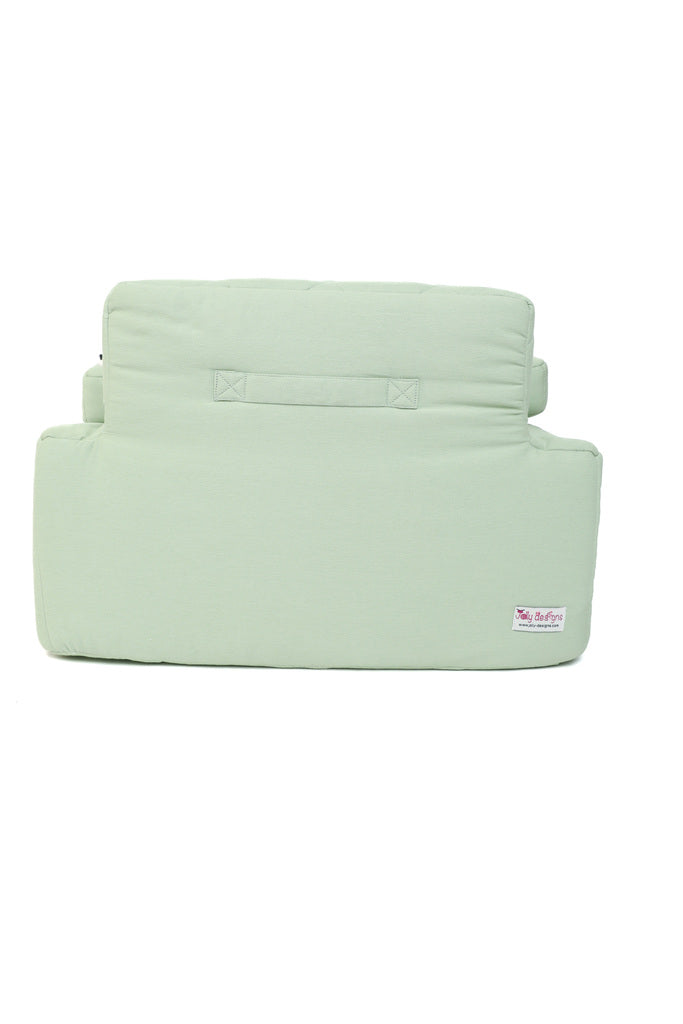 Activity armchair square Activity armchair Ecki green with farm cushion