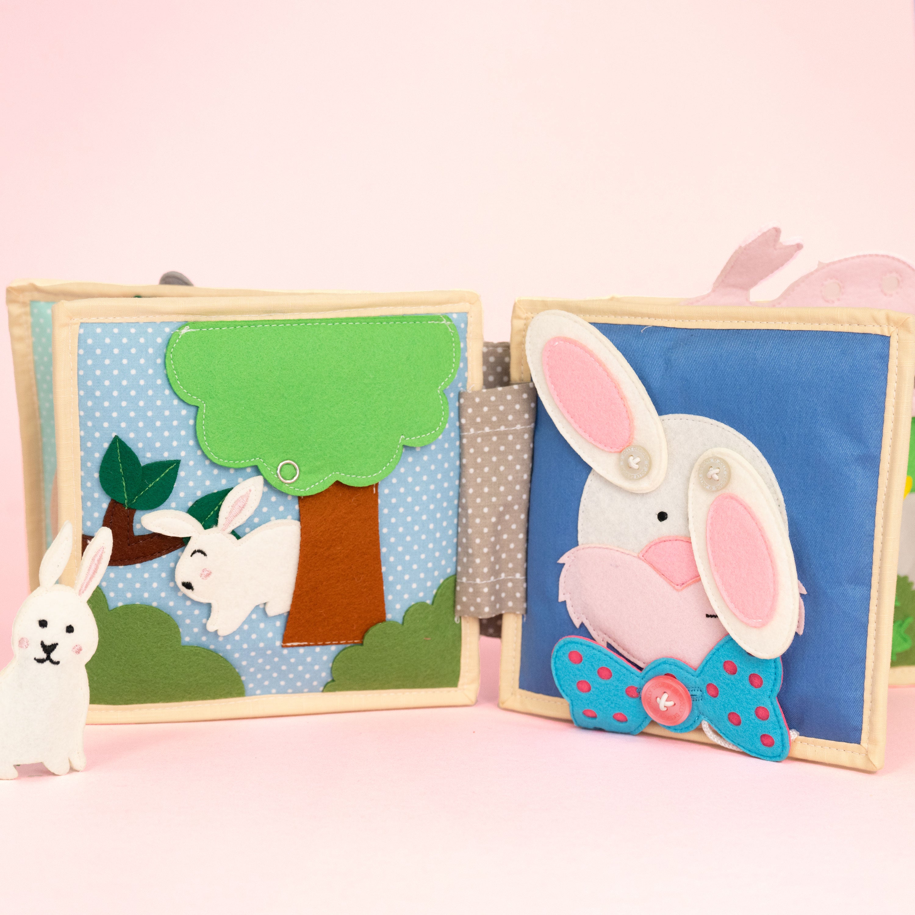 Funny Bunny - 6 Seiten Mini Quiet Book