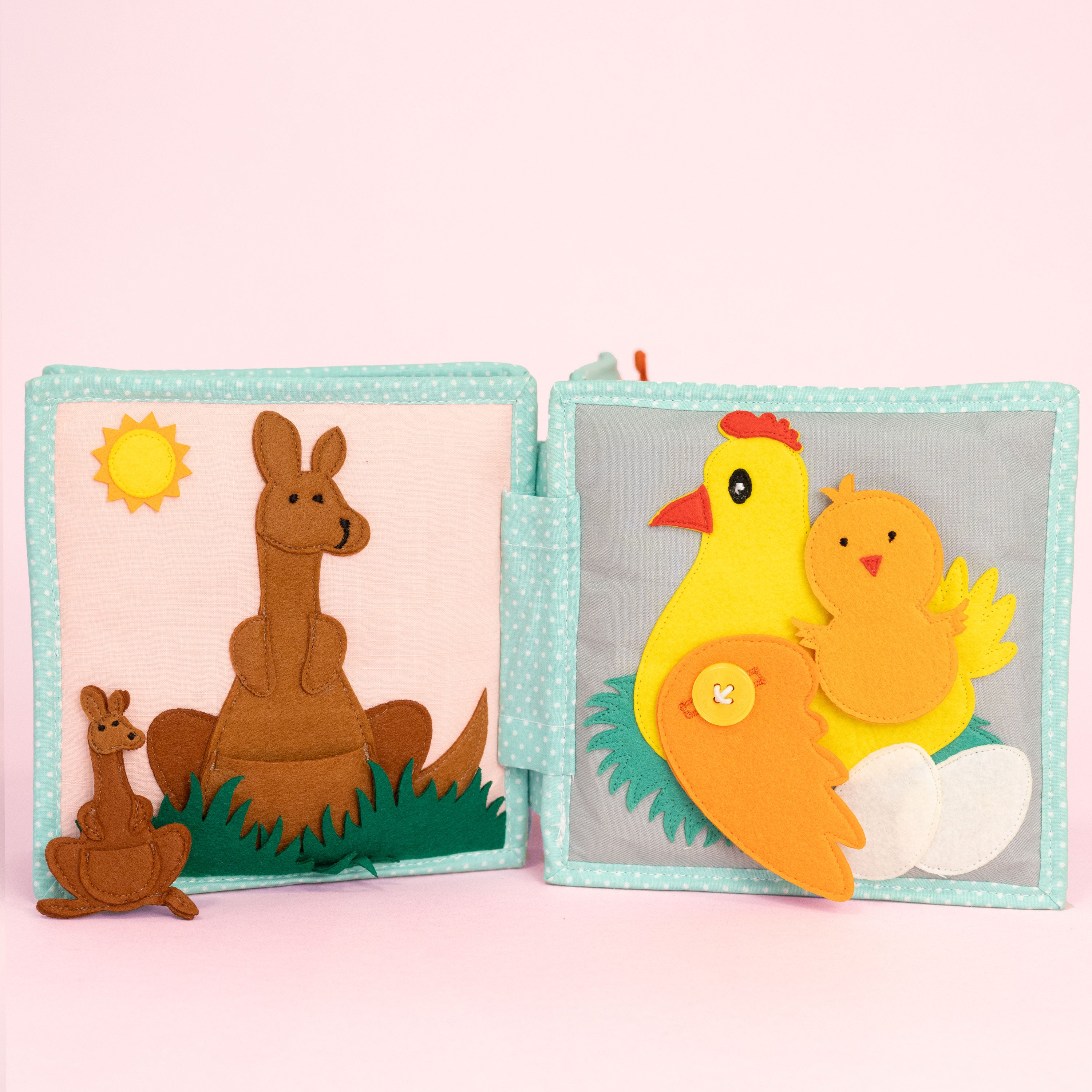 Jolly Jungle - 6 Seiten Mini Quiet Book