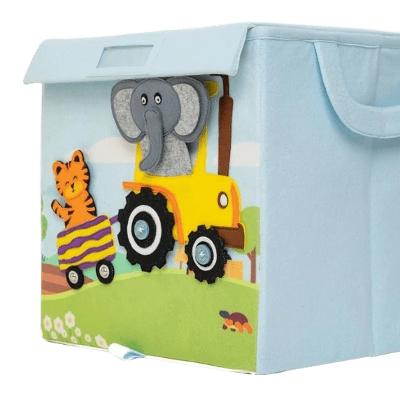 Animal Train Storage Box square