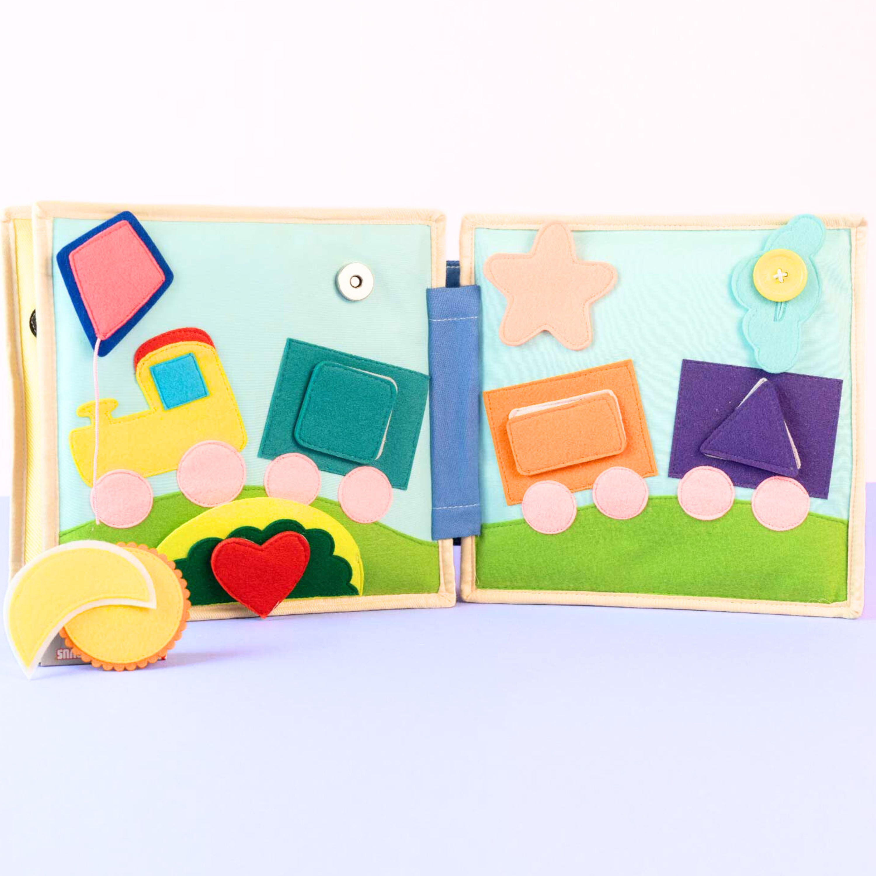 Pastel young owl- 6 Pages Quiet Book