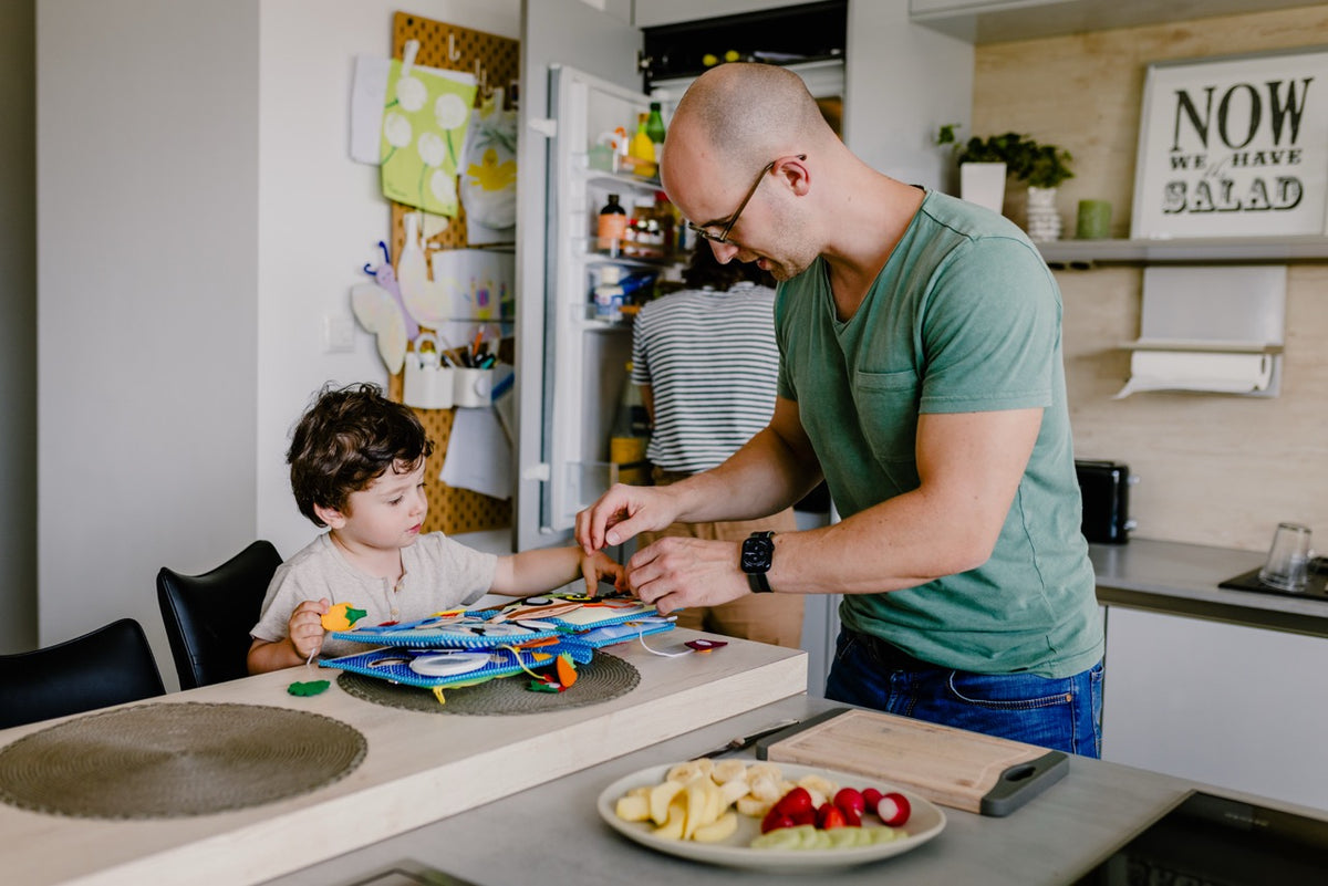Real dad time. No screens, no noise.